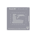 Stencil Bumblebee Qianli QS113 para reballing de capa intermedia en Huawei Mate 40 Pro, malla BGA de precisión.
