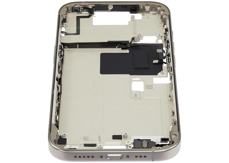 Encuentra el chasis central con botones para iPhone 16 Pro en Guatemala, en talleres especializados en reparaciones de iPhone.