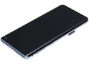 Pantalla OLED azul Prisma para Samsung Galaxy S10, con marco, ideal para reparación o reemplazo.