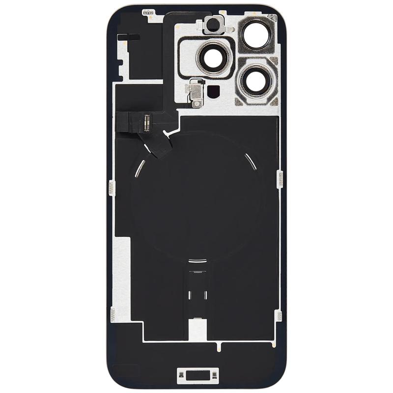 Compra una tapa trasera usada con placa de acero y carga inalámbrica para iPhone 16 Pro Max en Guatemala.