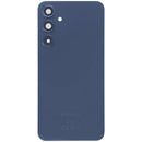 Tapa trasera negra original Samsung Galaxy A35 5G con lente de cámara integrada, repuesto Service Pack.