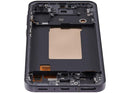 Pantalla Aftermarket Plus Graphite para Samsung Galaxy A56 5G (A566), con marco, lista para reparación.