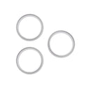 Anillo bezel de camara trasera iPhone 17 Pro / 17 Pro Max (Silver) (3 Piece Set)