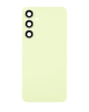 Compra la tapa trasera con lente de cámara Samsung Galaxy A55 5G (A556 / 2024) (Sin logo) en Guatemala para tu reparación Samsung, disponible en amarillo y de calidad Aftermarket Plus.