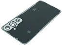 Tapa trasera azul brillante para Samsung Galaxy S24 FE con lente de cámara, repuesto para reparación.