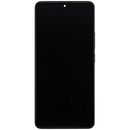 Pantalla LCD negra refurbished para Xiaomi Poco X6 5G con marco, lista para instalación y reparación.