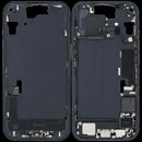 Carcasa media con puerto de carga flex y piezas pequenas iPhone 15 (Negro)
