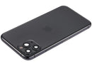 Tapa trasera Space Gray mate para iPhone 11 Pro con puerto de carga flex y piezas pequeñas, Grado C OEM.