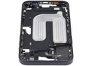 Chasis intermedio negro para iPhone 16 Plus con botones de encendido y volumen, versión EU/Global, Aftermarket Plus.