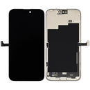 Pantalla OLED original usada para iPhone 15 Pro Max (A3105, A3106) con cable flex de sensor de luz, repuesto para reparación.