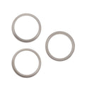 Aro de bezel para cámara trasera iPhone 15 Pro, titanio natural, set de 3 piezas, 10 unidades.