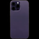 Tapa trasera Deep Purple usada para iPhone 14 Pro Max A2651 con puerto de carga flex.