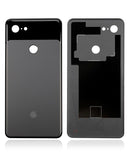 Tapa trasera usada Google Pixel 3 XL negra, carcasa de vidrio para reparación de móvil.