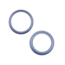 Anillos bisel de cámara trasera azul para iPhone 14 y 14 Plus (A2632, A2649), paquete de 10.