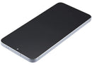 Pantalla OLED refurbished para Samsung Galaxy A57 5G Icyblue con marco, repuesto para reparación.