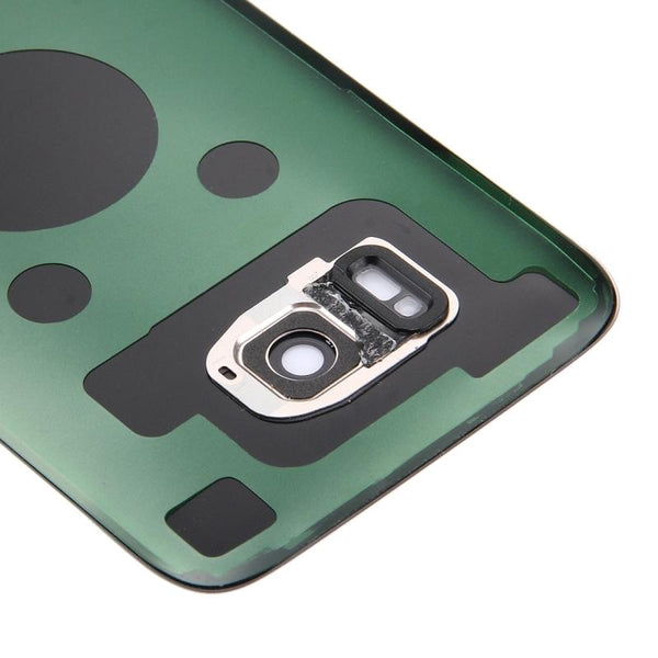 Tapa trasera original Samsung Galaxy S7 Edge (Gold) para reparaciones en Guatemala.