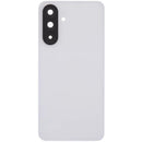 Tapa trasera gris claro para Samsung Galaxy A56 5G (SM-A566) con lente de cámara, repuesto Aftermarket Plus.