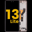 Pantalla refurbished con marco rosa para Xiaomi 13 Lite / Civi 2, ideal para reparación de display.