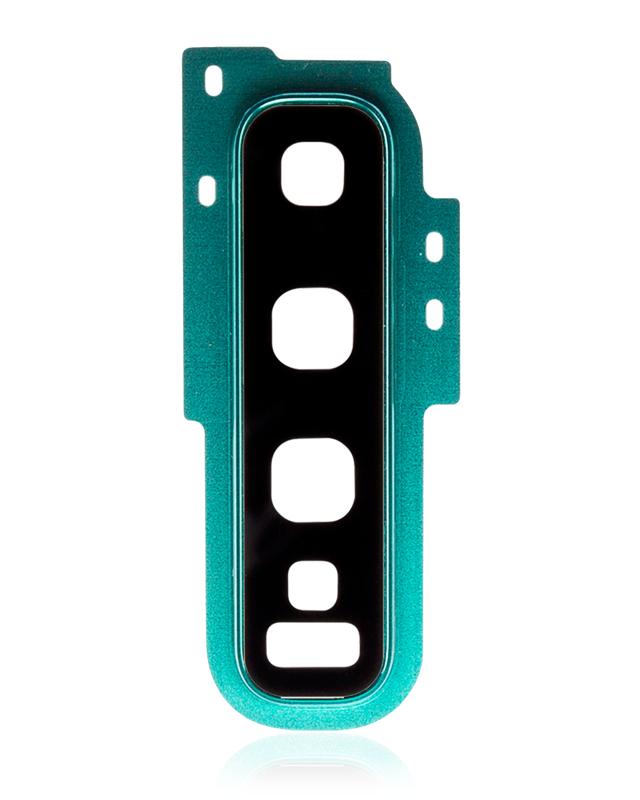Lente de camara trasera con aro de bisel para Samsung Galaxy S10 (Verde)