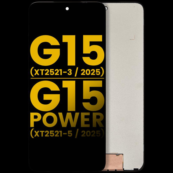 Reparación de pantalla LCD sin marco para Motorola Moto G15 en Guatemala.