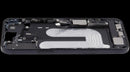 Carcasa media con puerto de carga flex y piezas pequenas iPhone 16 Plus (US Version) (Black)