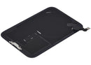 Tapa trasera plateada usada para iPhone 17 Pro con MagSafe y NFC, ideal para reparación de vidrio trasero.