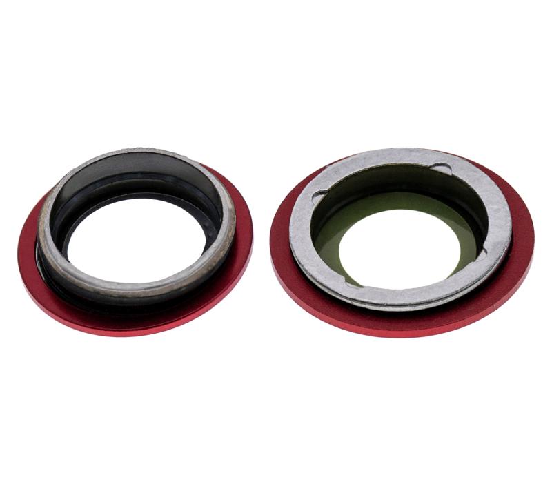 Lente de camara trasera con soporte y bisel para iPhone 12 / 12 Mini (Rojo)