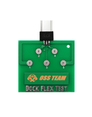 Jyrkior Dock Flex Test Micro USB 5 Pin, herramienta de diagnóstico para reparación y prueba de puertos Micro USB.