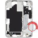 Encuentra el chasis central con botón de encendido y volumen para tu iPhone 16 versión internacional en Guatemala.