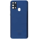 Tapa trasera original azul para Samsung Galaxy M31 (M315) con lente de cámara, repuesto.