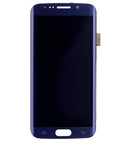 Pantalla Samsung Galaxy S6 Edge usada, color negro, display AMOLED con cristal curvo. Ideal para repuesto y reparación.