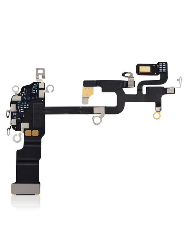 Reparación de iPhone 15 Pro con garantía en Guatemala: cable flex de WiFi compatible disponible en mayorista de componentes iPhone.