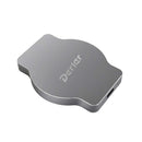 SSD portátil Derlar Ape-King 1TB USB-C plateado, diseño compacto y magnético para almacenamiento seguro de datos.