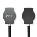 SSD portátil Derlar Ape-King 1TB USB-C plateado, diseño compacto y magnético para almacenamiento seguro de datos.