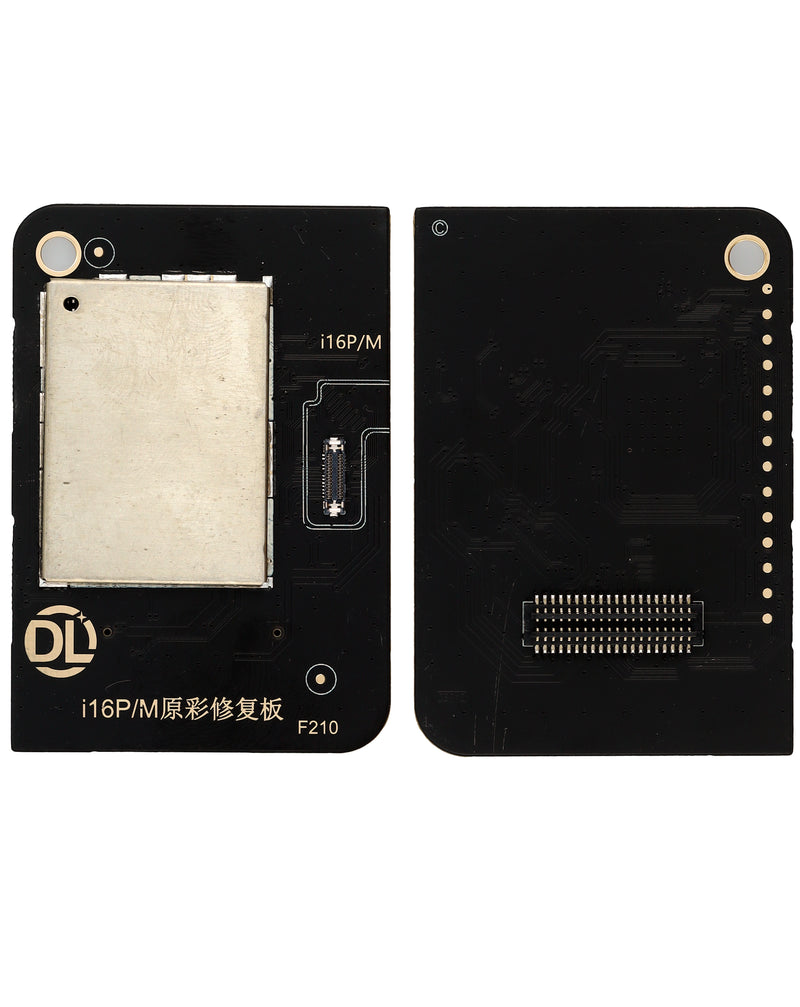 Reparación de pantalla de iPhone 12 a 16 Series en Guatemala con Unidad programador DLZ F210 True Tone Restore y 5 placas incluidas.