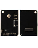 Reparación de pantalla de iPhone 12 a 16 Series en Guatemala con Unidad programador DLZ F210 True Tone Restore y 5 placas incluidas.