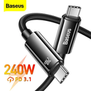 Cable de carga rápida BASEUS PD 3.1 USB C-C en Guatemala para mayoristas a buen precio.