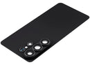 Tapa trasera negra para Samsung Galaxy S26 Ultra con lente de cámara, repuesto de vidrio trasero.