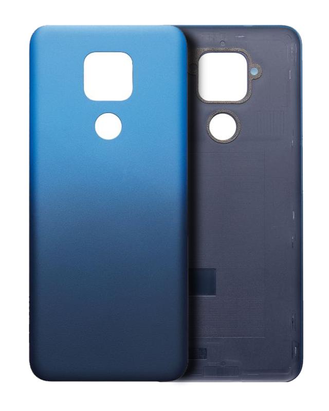 Tapa trasera original en Misty Blue para Motorola Moto G Play XT2093 / 2021 disponible para reparaciones en Guatemala.