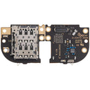 Reparación de placa PCB con lector de tarjeta SIM para Motorola Moto Edge 5G en Guatemala.