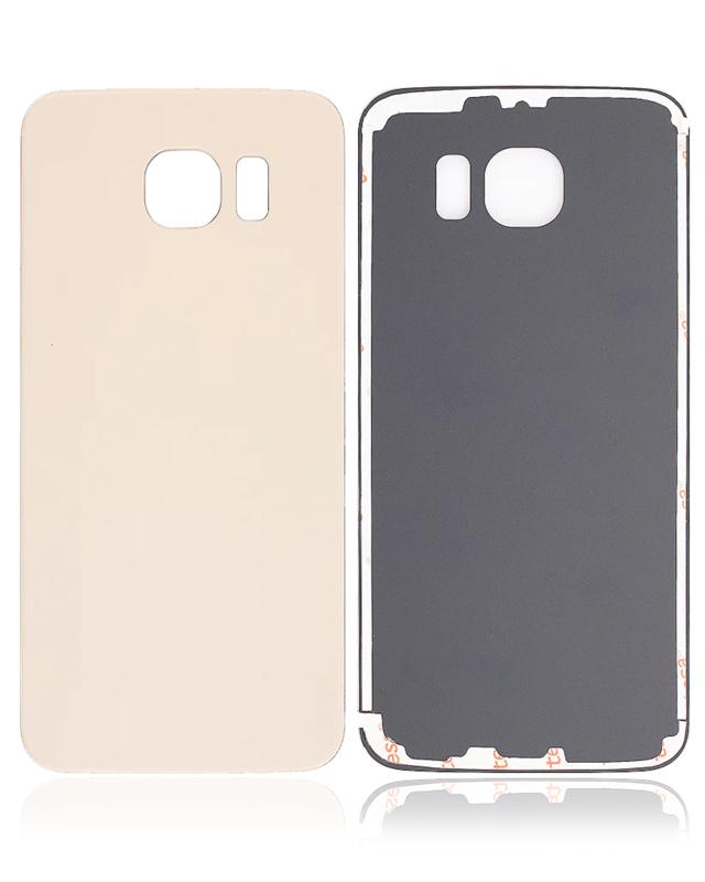 Encuentra la tapa trasera original en Gold Platinum para reparar tu Samsung Galaxy S6 en Guatemala con garantía.