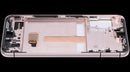 Pantalla hard OLED con frame para Samsung Galaxy S22 Plus 5G, color rosa dorado/violeta, repuesto de display 120Hz.
