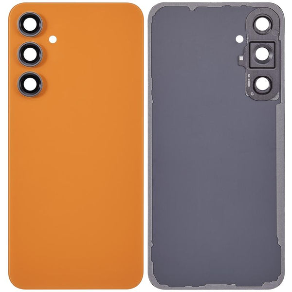 Tapa trasera de vidrio con lente de camara para Samsung Galaxy S23 FE 5G (Naranja)