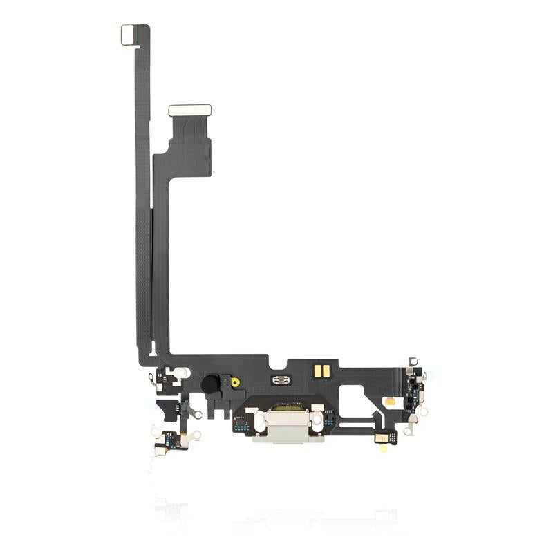Puerto de carga para iPhone 12 Pro Max (Original usado) (Plata)