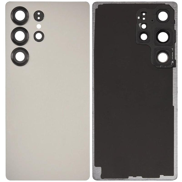 Tapa trasera con lente de cámara Samsung Galaxy S25 Ultra 5G disponible para reparaciones en Guatemala.