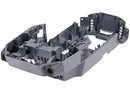 Carcasa central DJI Mavic Pro usada, color gris oscuro, con detalles de desgaste.