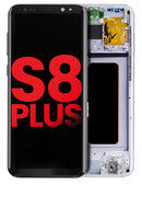 Pantalla OLED con marco para Samsung Galaxy S8 Plus Gris / Violeta