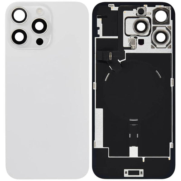 Compra una tapa trasera con placa de acero y otros componentes para iPhone 16 Pro Max en Guatemala.