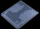 Tapa trasera inferior original blanca para Samsung Galaxy Z Flip 7 FE 5G (SM-F761B), repuesto de cristal.