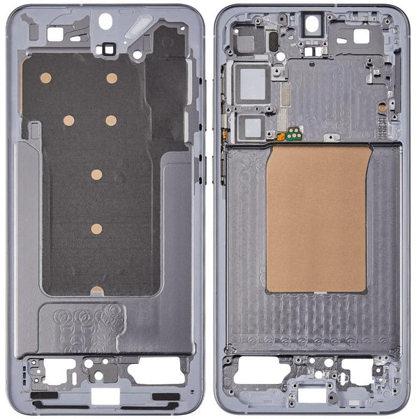 Compra el chasis intermedio Silver Shadow para Samsung Galaxy S25 Plus 5G en Guatemala, ideal para reparaciones y mayoristas.
